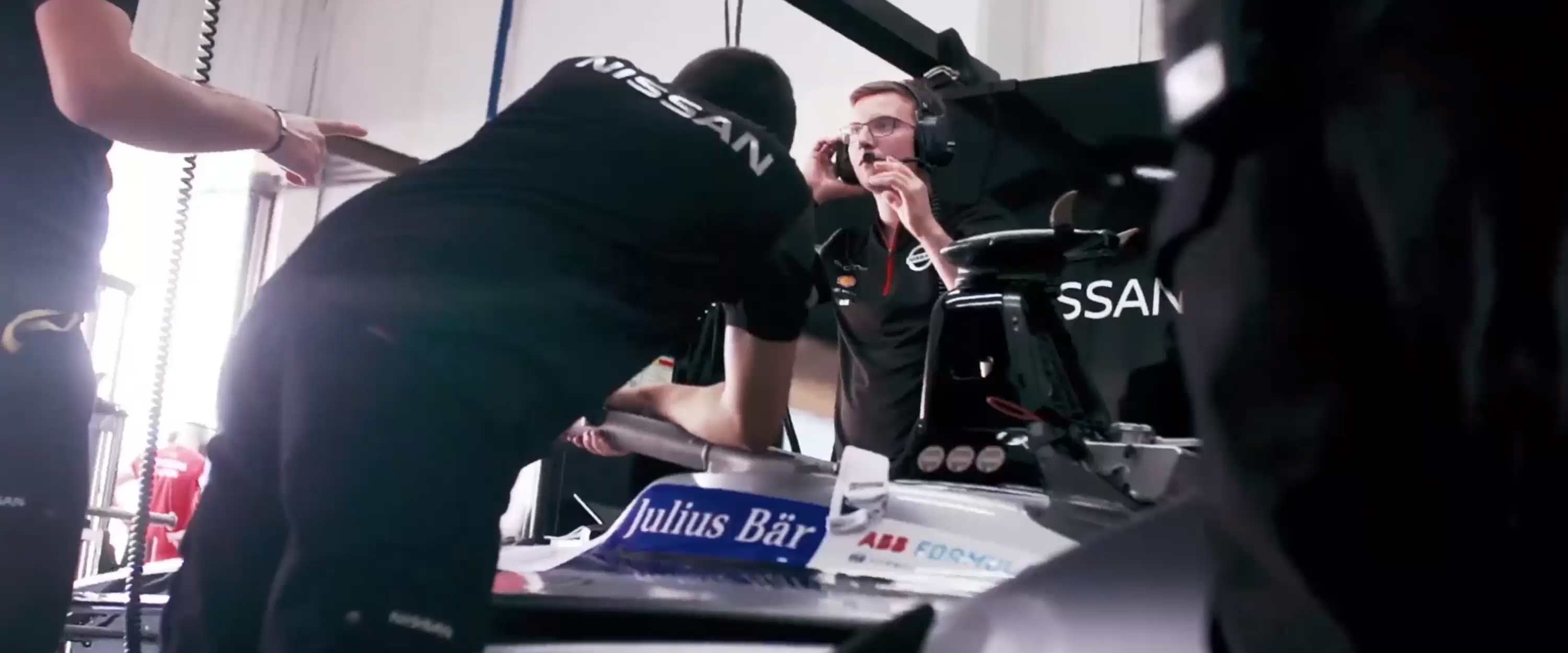 Nissan Formula E en los pits